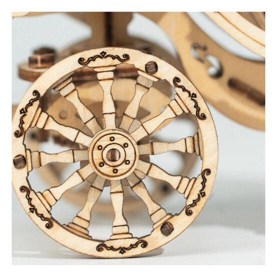 Rolife Pumpkin Carriage 3D Wooden Puzzle Kit image number 3