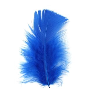 Royal Blue Craft Feathers 5g image number 2