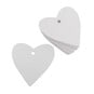 White Heart Tags 7cm 30 Pack image number 1