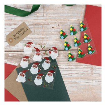 Christmas Tree 3D Stickers 9 Pack