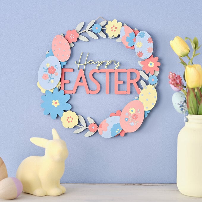 Glowforge: How to Make an Easter Wreath image number 1
