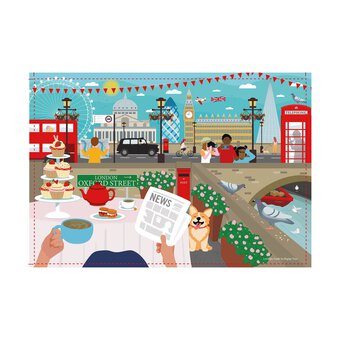 House of Puzzles London Life Jigsaw Puzzle Tube 150 Pieces