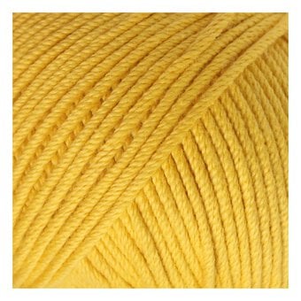 DMC 99 Mustard Yellow Natura Medium Crochet Yarn 50g image number 2