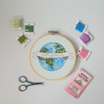 How to Create a Watercolour Embroidery Project