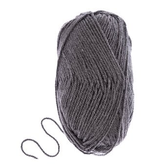 Knitcraft Dark Grey Everyday Aran Yarn 100g image number 3