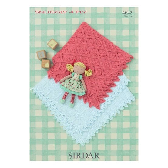 Sirdar Snuggly 4 Ply Blankets Digital Pattern 4642 image number 1