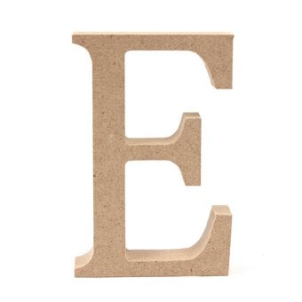 MDF Wooden Letter E 8cm image number 2