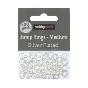 Silver Plated Jump Rings 7mm 100 Pack
