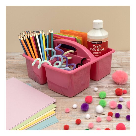 Neon Pink Art Caddy 22 x 23 x 12cm image number 2