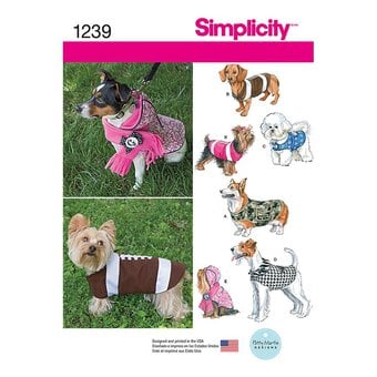 Simplicity Dog Coat Pattern 1239