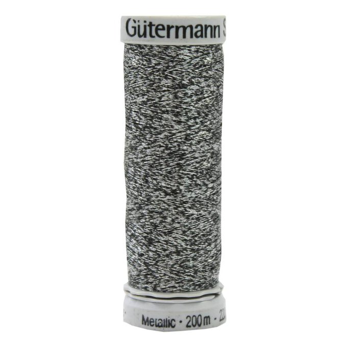 Gutermann Silver Sulky Metallic Thread 200m (7023) image number 1