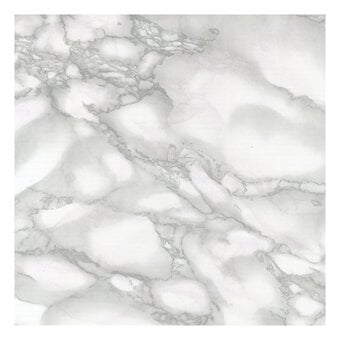Fablon White Marble Classic Sticky Back Plastic 67.5cm x 2m
