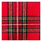 Red Brushed Tartan Fabric by the Metre image number 1