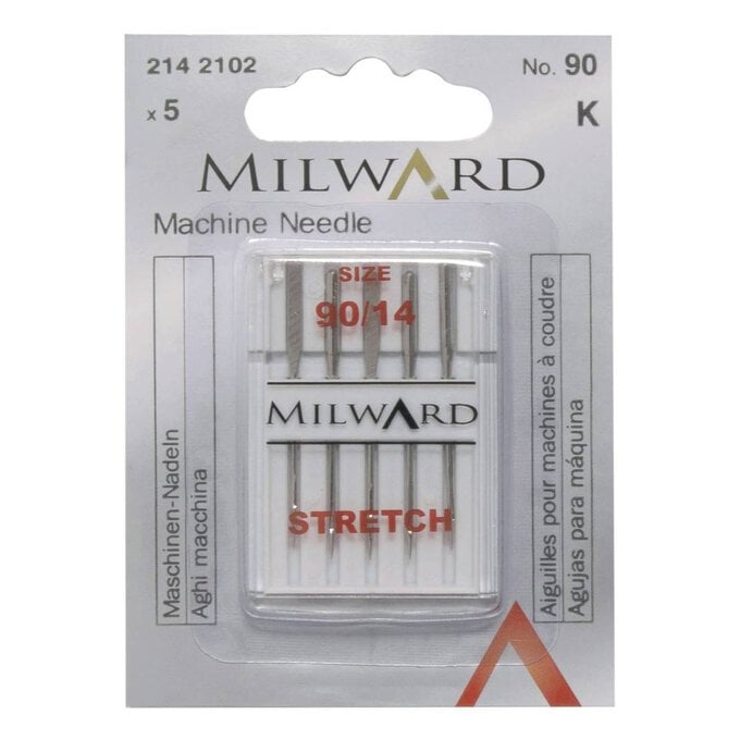 Milward No. 90 Stretch Machine Needles 5 Pack image number 1
