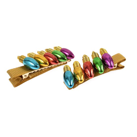 Christmas Light Hair Clips 2 Pack image number 2