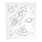 Space Rocket Colour-in Canvas image number 2