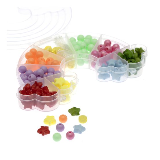 Pastel Rainbow Bead Set image number 1