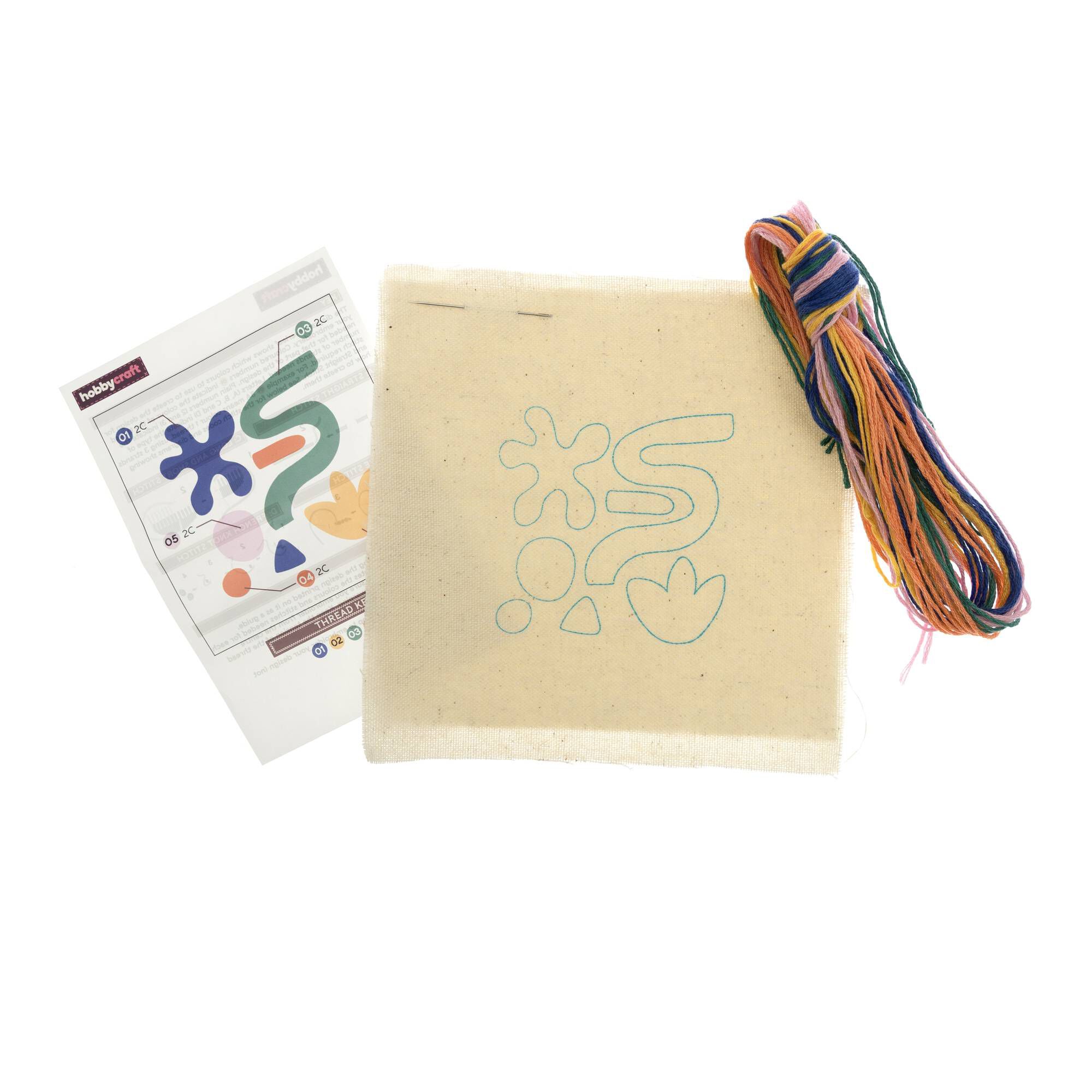 Mini Abstract Embroidery Kit | Hobbycraft