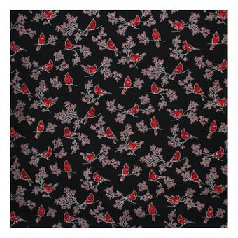 Robert Kaufman Onyx Bird Cotton Fabric by the Metre