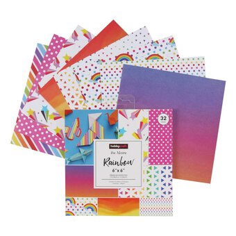 Be More Rainbow 6 x 6 Inches Paper Pad 32 Sheets