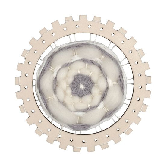 Natural Circular Weaving Loom Set 5 Pieces image number 1