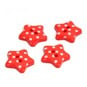Hemline Red Novetly Star Button 4 Pack image number 1