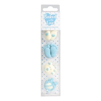 Baked With Love Baby Boy Sugar Toppers 13 Pack