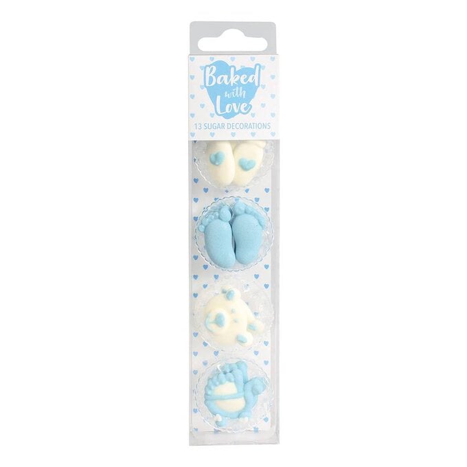Baked With Love Baby Boy Sugar Toppers 13 Pack image number 1