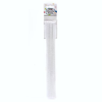 White Pipe Cleaners 12 Pack image number 3
