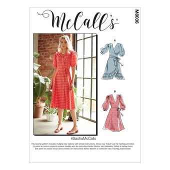 McCall’s Sasha Dress Sewing Pattern M8036 (14-22)