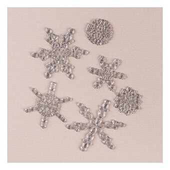 Sizzix Floating Snowflakes Layered Stamp Set 6 Pieces