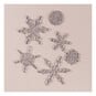 Sizzix Floating Snowflakes Layered Stamp Set 6 Pieces image number 2