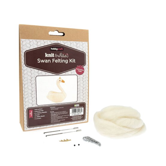 Swan Felting Kit  image number 1