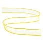 Yellow Wire Edge Organza Ribbon 25mm x 3m image number 1