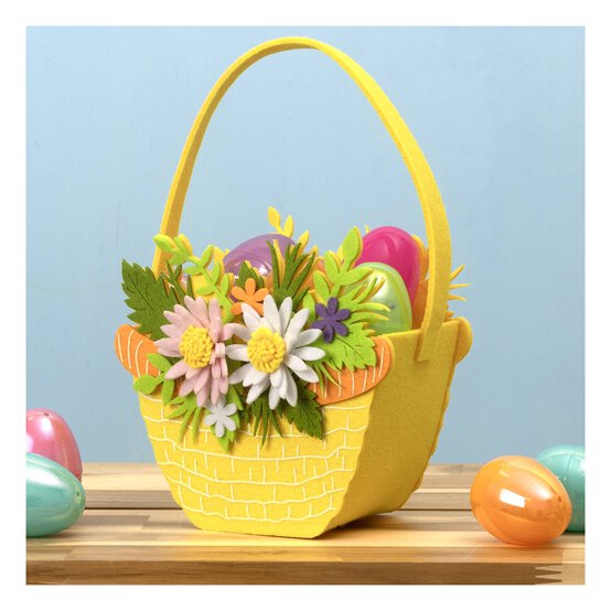 Flower Felt Bucket  image number 1