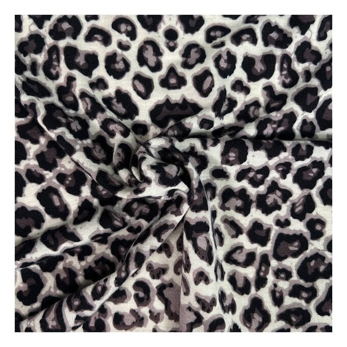 Grey Animal Print Fabric by the Metre image number 1
