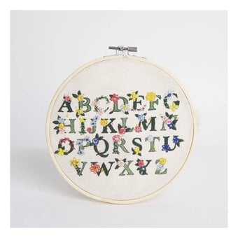 Sew & So On Floral Letters Embroidery Kit