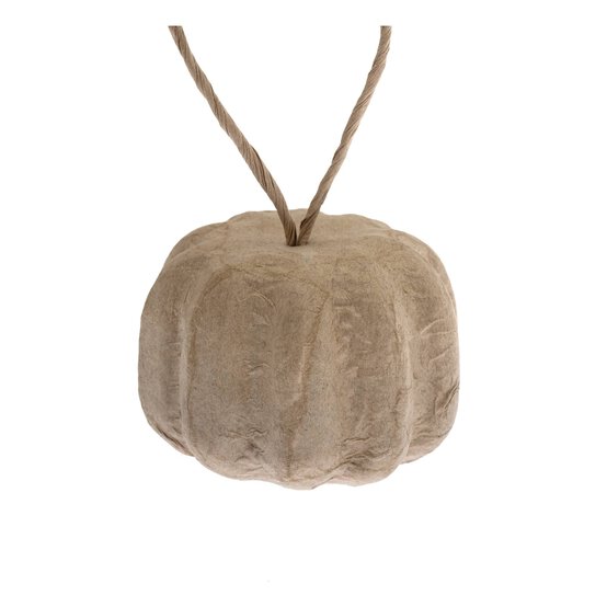 Hanging Mache Pumpkin Decoration 4cm image number 3