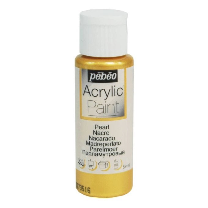 Pebeo Gold Pearl Acrylic Paint 59ml