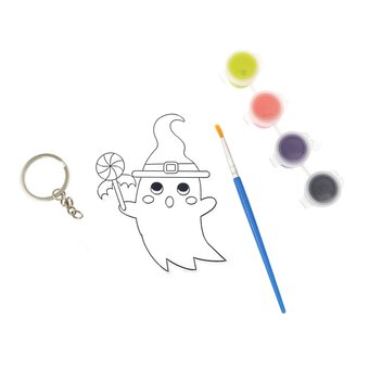 Paint Your Own Ghost Suncatcher Keyring 
