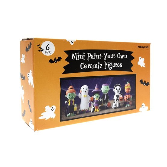 Paint Your Own Halloween Plaster Figures 6 Pack  image number 3