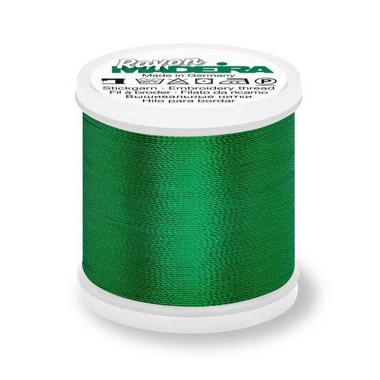 Madeira Classic Green Rayon 40 Thread 200m (1370) image number 1