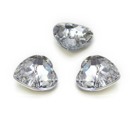 Hemline Clear Novelty Crystal Button 3 Pack image number 1