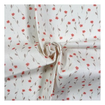 Langdale Valley Petal Stems Cotton Fabric by the Metre