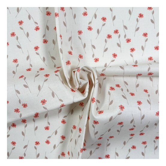 Langdale Valley Petal Stems Cotton Fabric by the Metre image number 1