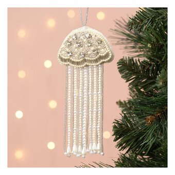 Hanging Beaded Jellyfish Decoration 15cm