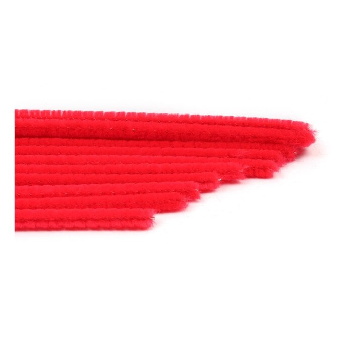 Bright Red Pipe Cleaners 12 Pack image number 1