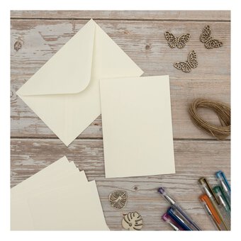 Ivory Cards A6 50 Pack