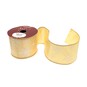 Gold Snowflake Wire Edge Printed Ribbon 63mm x 3m image number 1