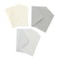 Neutral Hammered Cards and Envelopes 5 x 7 Inches 12 Pack  image number 1